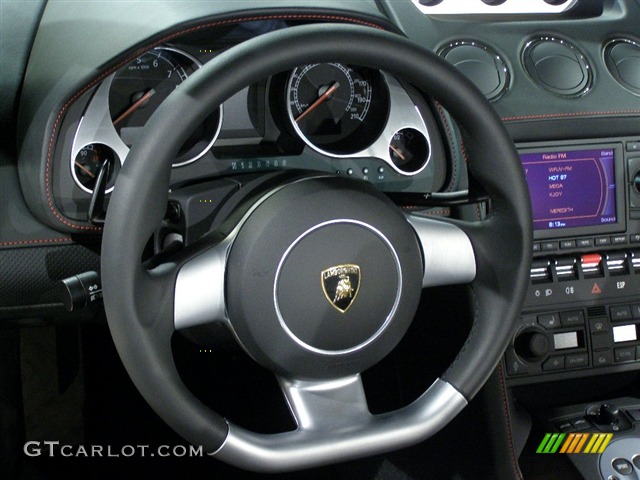 2008 Gallardo Spyder E-Gear - Black / Black/Red photo #8