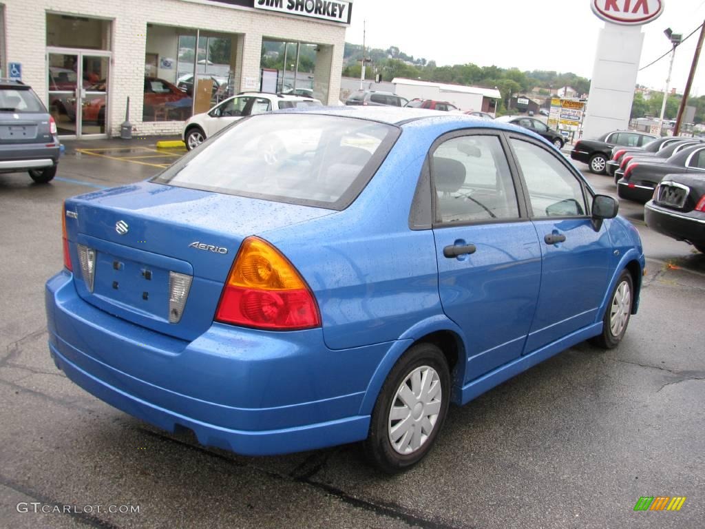 2004 Aerio S Sedan - Cosmic Blue Metallic / Black photo #3