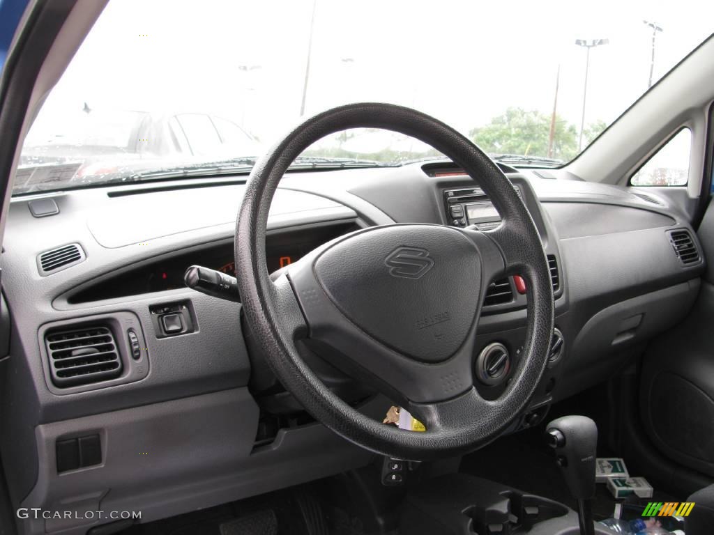 2004 Aerio S Sedan - Cosmic Blue Metallic / Black photo #10