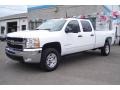 Summit White 2009 Chevrolet Silverado 3500HD LT Crew Cab 4x4