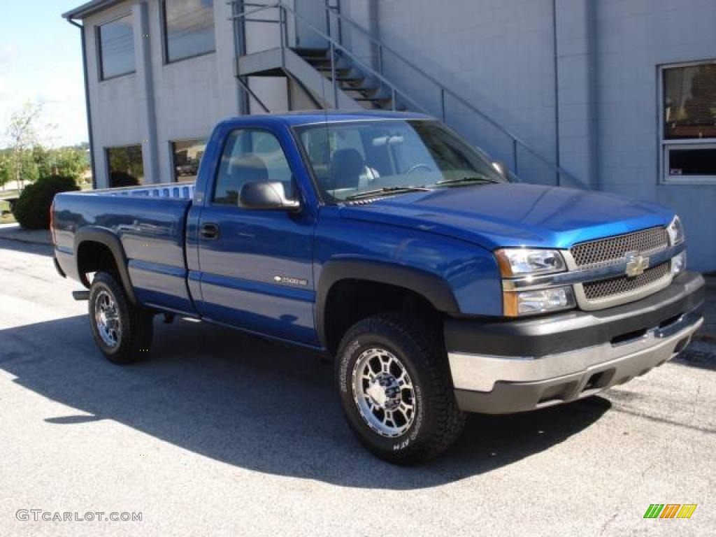 2003 Silverado 2500HD LS Regular Cab - Arrival Blue Metallic / Dark Charcoal photo #1