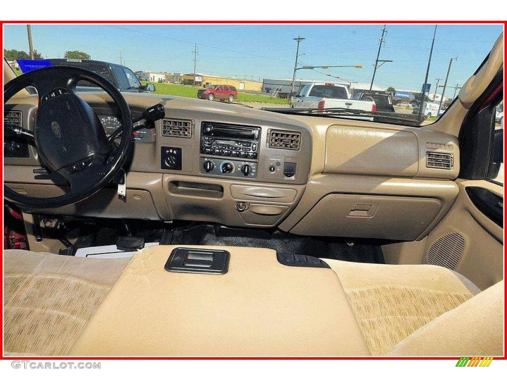 2000 F250 Super Duty XLT Extended Cab 4x4 - Bright Amber Metallic / Medium Parchment photo #25