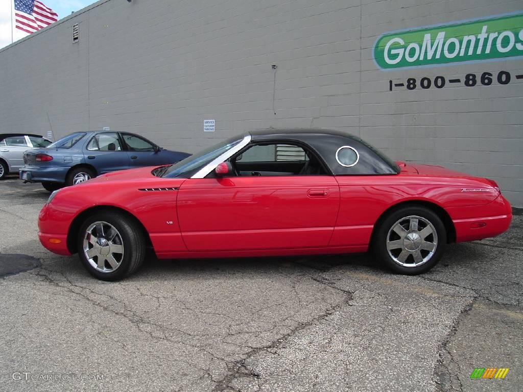 2003 Thunderbird Premium Roadster - Torch Red / Black Ink photo #2