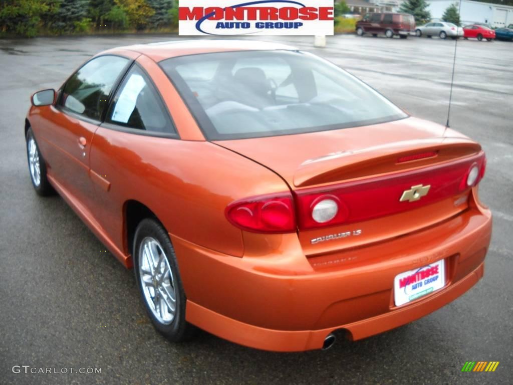 2004 Cavalier LS Sport Coupe - Sunburst Orange / Graphite photo #5