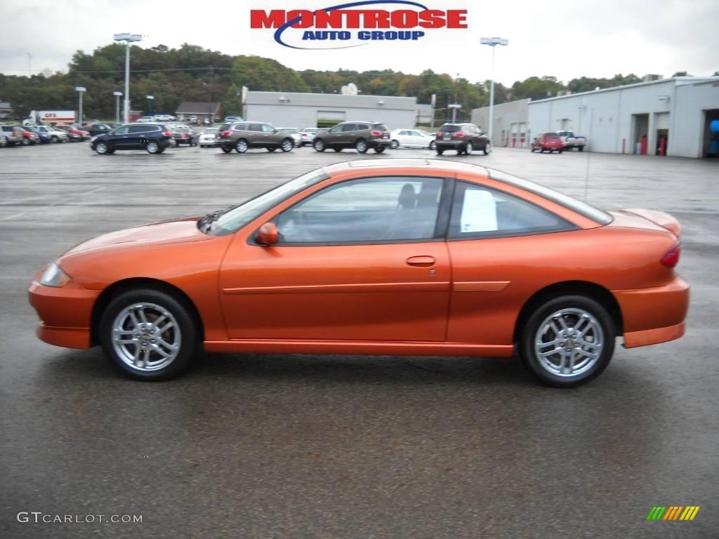 2004 Cavalier LS Sport Coupe - Sunburst Orange / Graphite photo #7