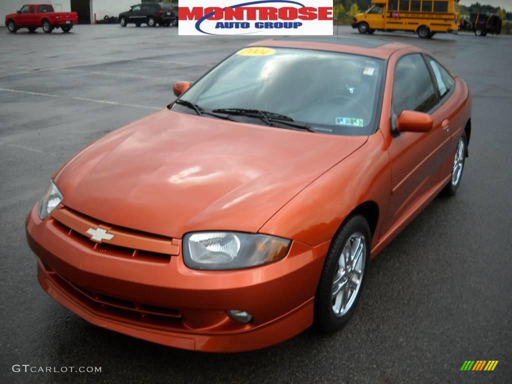 2004 Cavalier LS Sport Coupe - Sunburst Orange / Graphite photo #20