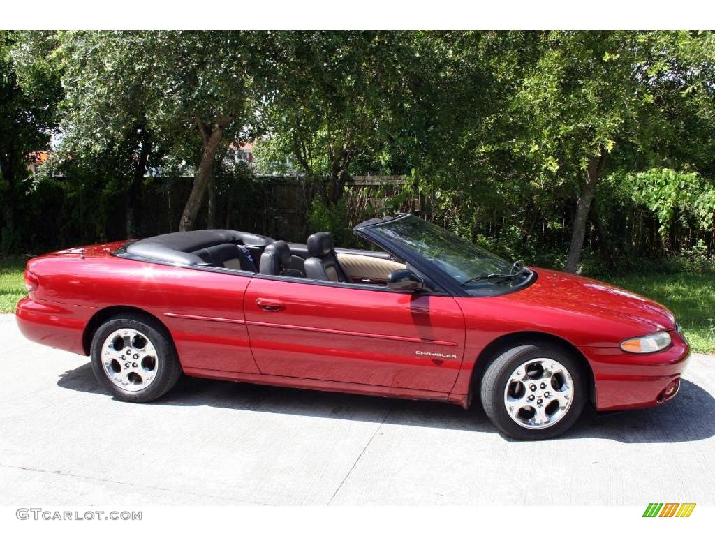 2000 Sebring JXi Convertible - Inferno Red Pearl / Camel photo #34