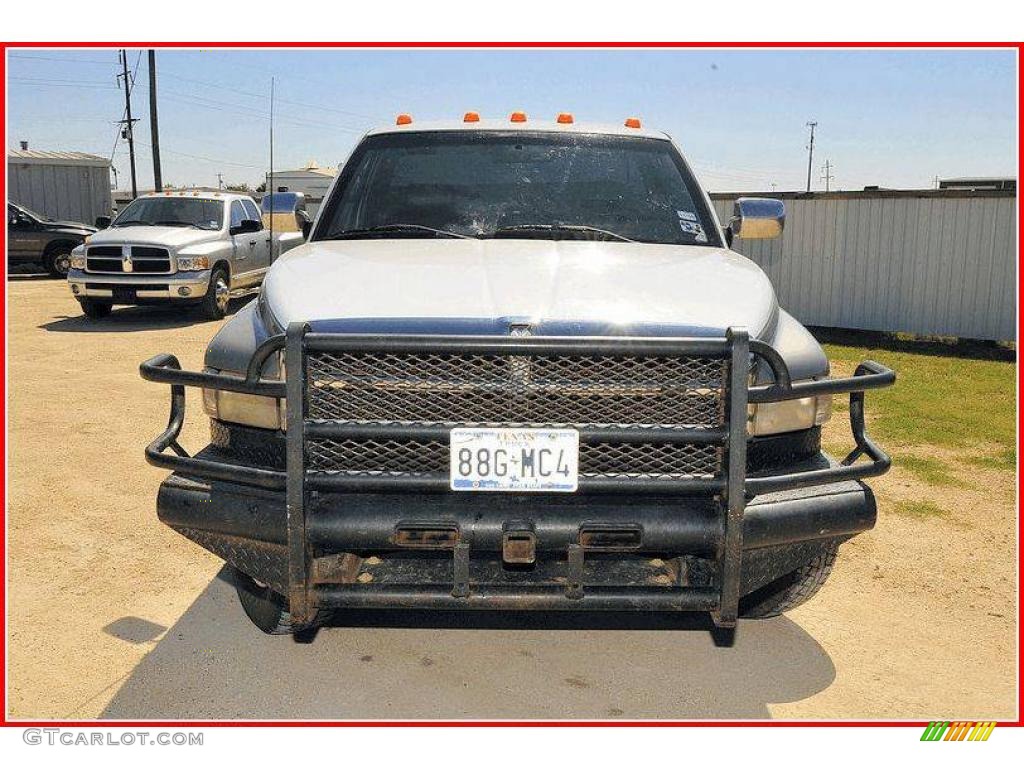 1996 Ram 3500 Laramie Regular Cab Dually 4x4 - Stone White / Gray photo #10