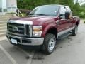 2008 Dark Toreador Red Ford F250 Super Duty XLT SuperCab 4x4  photo #6