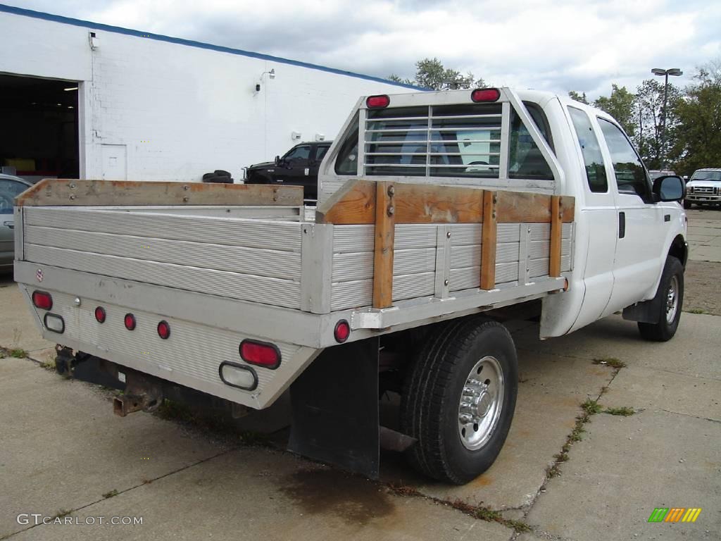 2000 F250 Super Duty XL Extended Cab 4x4 Chassis - Oxford White / Medium Parchment photo #5