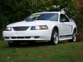 2002 Oxford White Ford Mustang V6 Convertible  photo #2