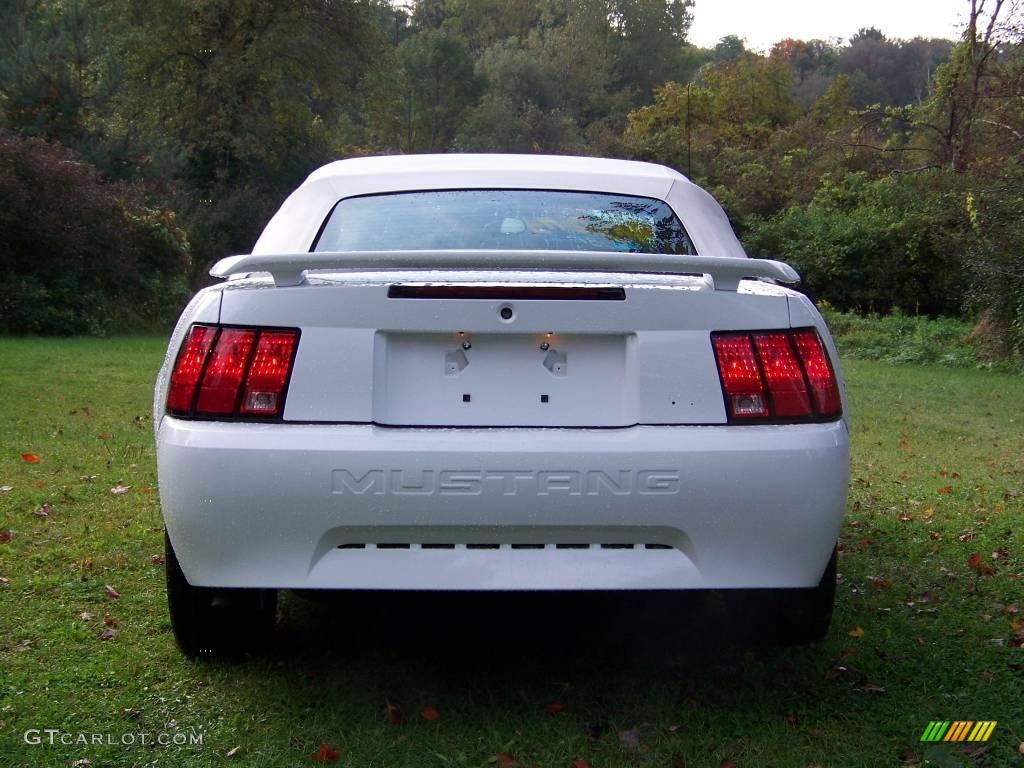 2002 Mustang V6 Convertible - Oxford White / Oxford White photo #7