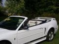 2002 Oxford White Ford Mustang V6 Convertible  photo #16
