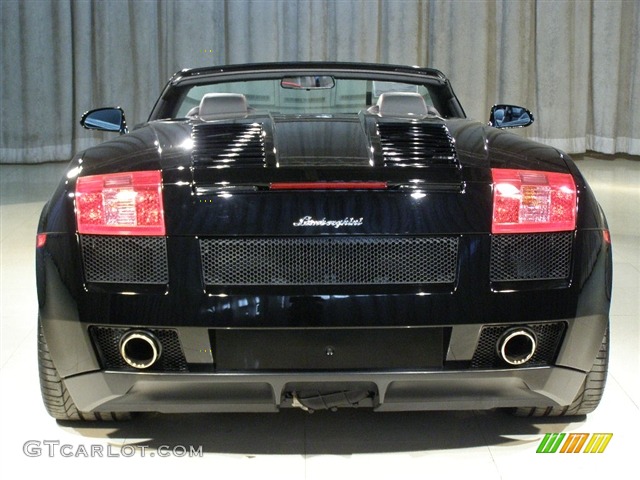 2008 Gallardo Spyder E-Gear - Black / Black/Red photo #17