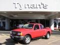 2002 Bright Red Ford Ranger XLT SuperCab 4x4  photo #1