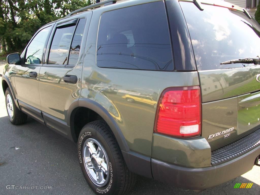 2003 Explorer XLT 4x4 - Estate Green Metallic / Midnight Gray photo #6