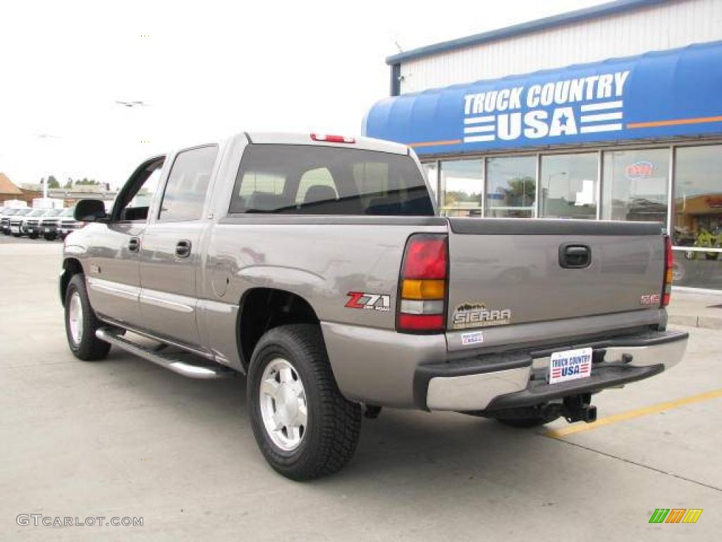 2006 Sierra 1500 SLE Crew Cab 4x4 - Steel Gray Metallic / Dark Pewter photo #6