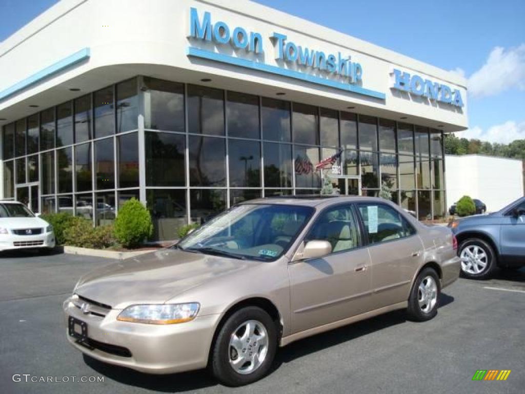 2000 Accord EX Sedan - Naples Gold Metallic / Ivory photo #1