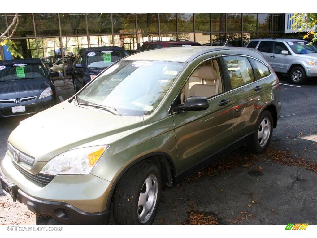 2008 CR-V LX 4WD - Green Tea Metallic / Ivory photo #1