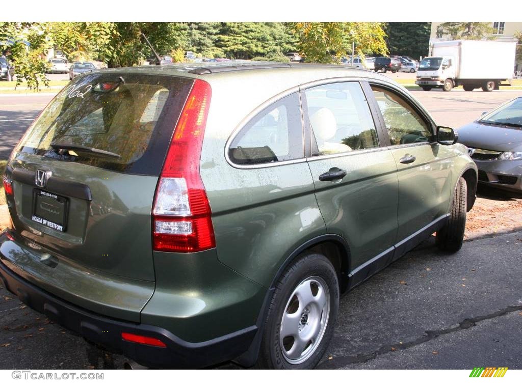 2008 CR-V LX 4WD - Green Tea Metallic / Ivory photo #5