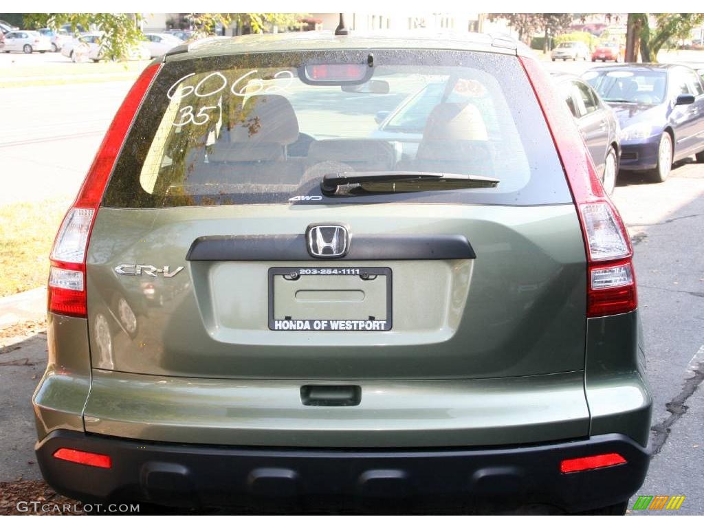2008 CR-V LX 4WD - Green Tea Metallic / Ivory photo #6