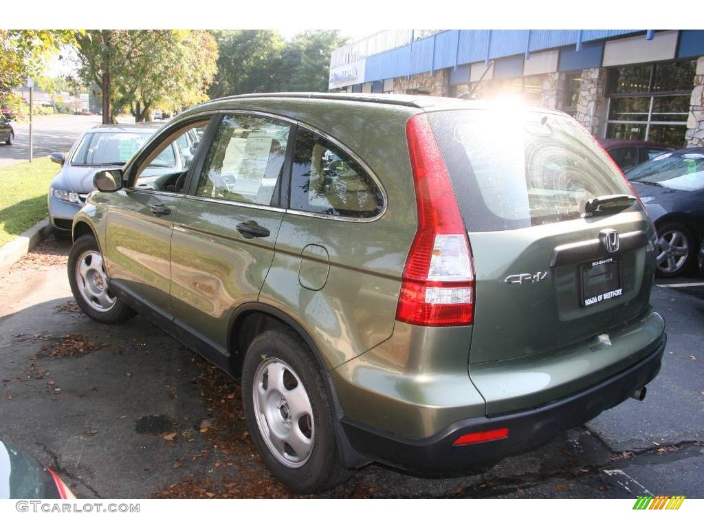2008 CR-V LX 4WD - Green Tea Metallic / Ivory photo #8