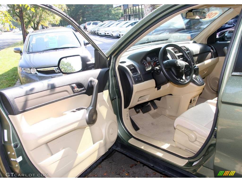 2008 CR-V LX 4WD - Green Tea Metallic / Ivory photo #10