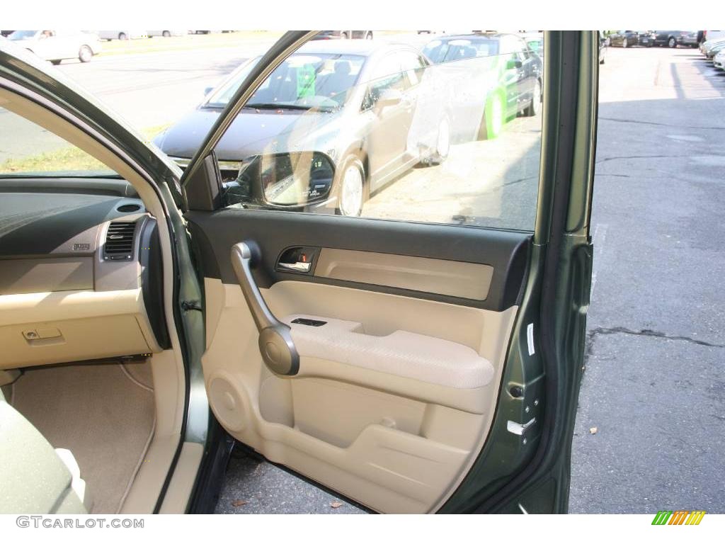 2008 CR-V LX 4WD - Green Tea Metallic / Ivory photo #14