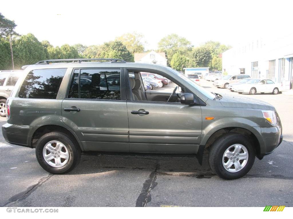 2007 Pilot LX 4WD - Aberdeen Green Metallic / Olive photo #4