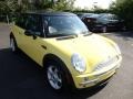 2002 Liquid Yellow Mini Cooper Hardtop  photo #4