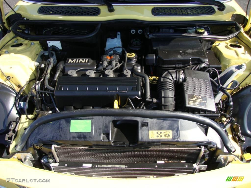 2002 Cooper Hardtop - Liquid Yellow / Panther Black photo #20