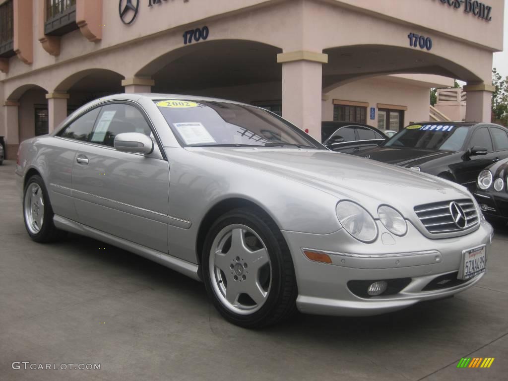 2002 CL 55 AMG - Brilliant Silver Metallic / Charcoal photo #1