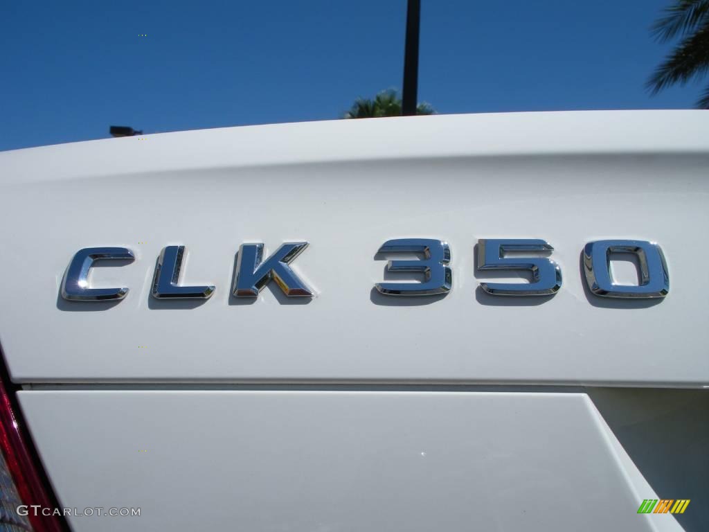 2009 CLK 350 Cabriolet - Arctic White / Stone photo #14