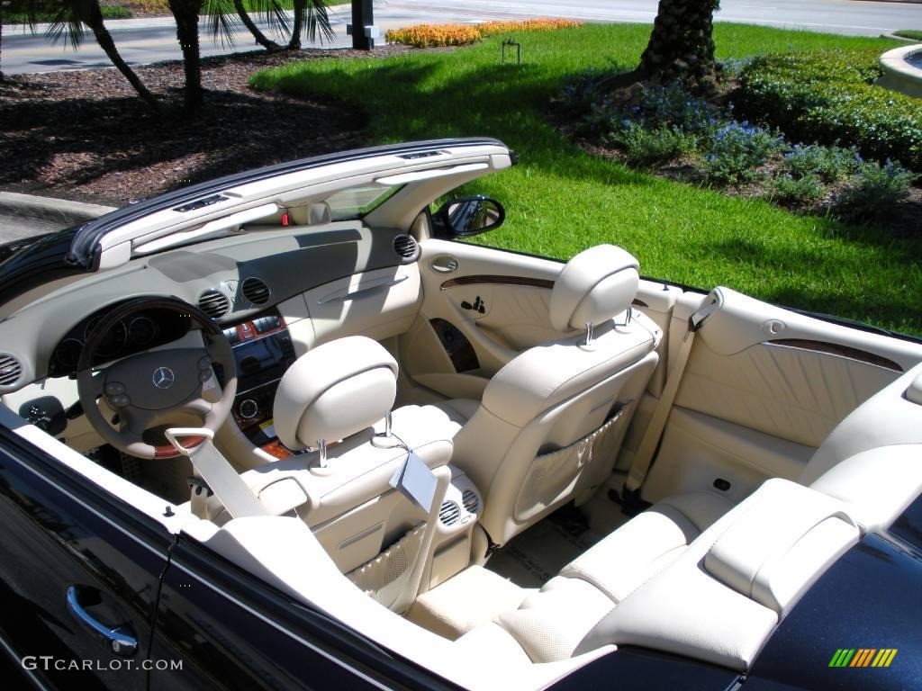 2009 CLK 550 Cabriolet - Majestic Black Metallic / Stone photo #10