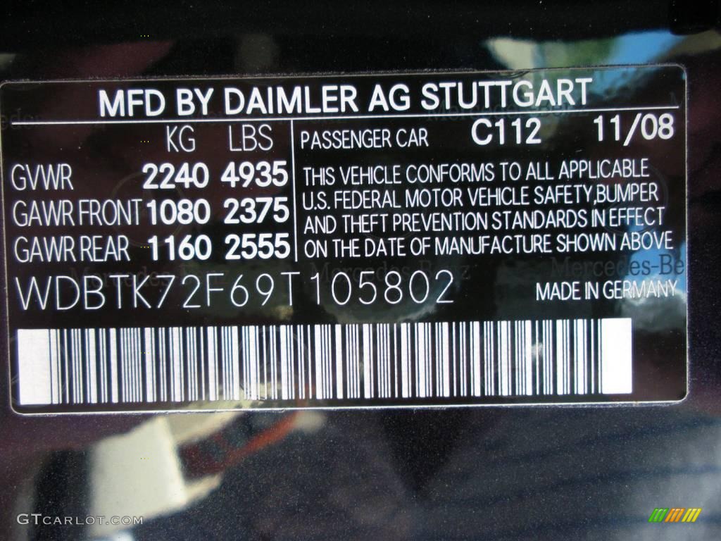 2009 CLK 550 Cabriolet - Majestic Black Metallic / Stone photo #29