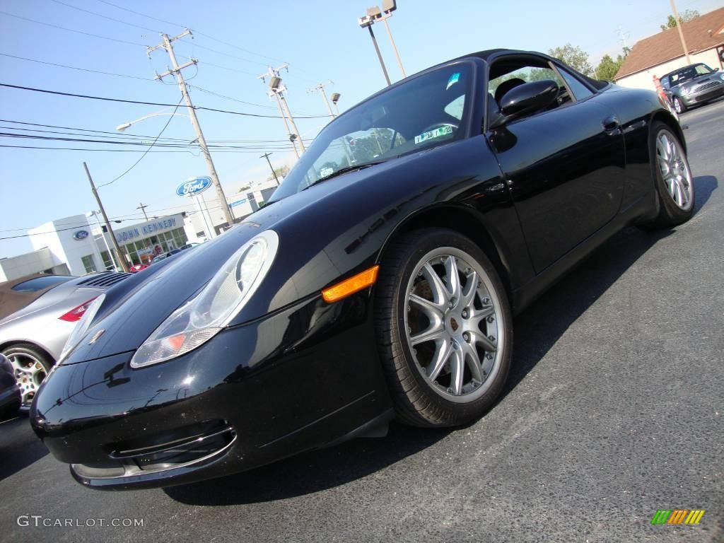 1999 911 Carrera Cabriolet - Black / Black photo #2