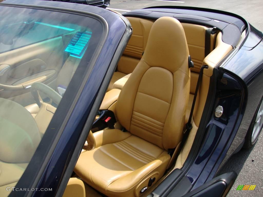 2003 911 Carrera Cabriolet - Midnight Blue Metallic / Savanna Beige photo #15