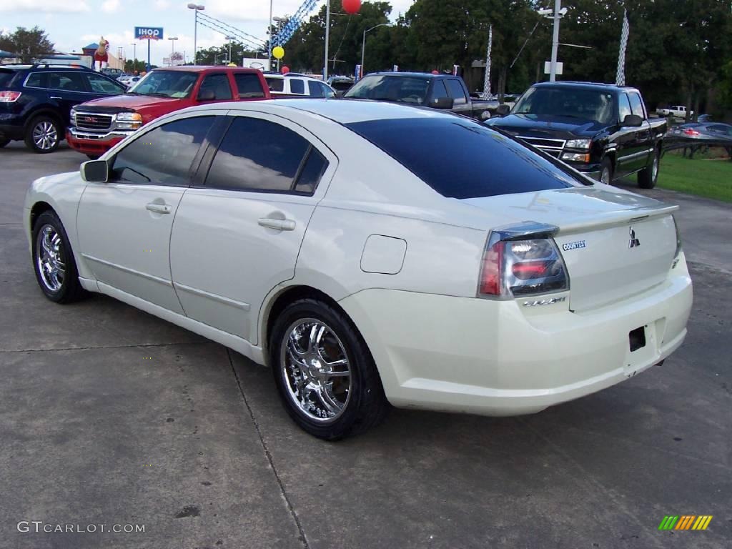 2005 Galant GTS V6 - Dover White Pearl / Black photo #3