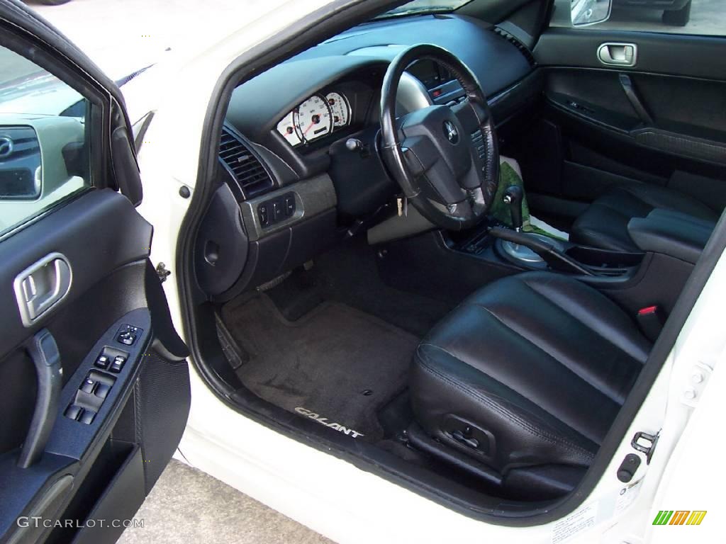 2005 Galant GTS V6 - Dover White Pearl / Black photo #10