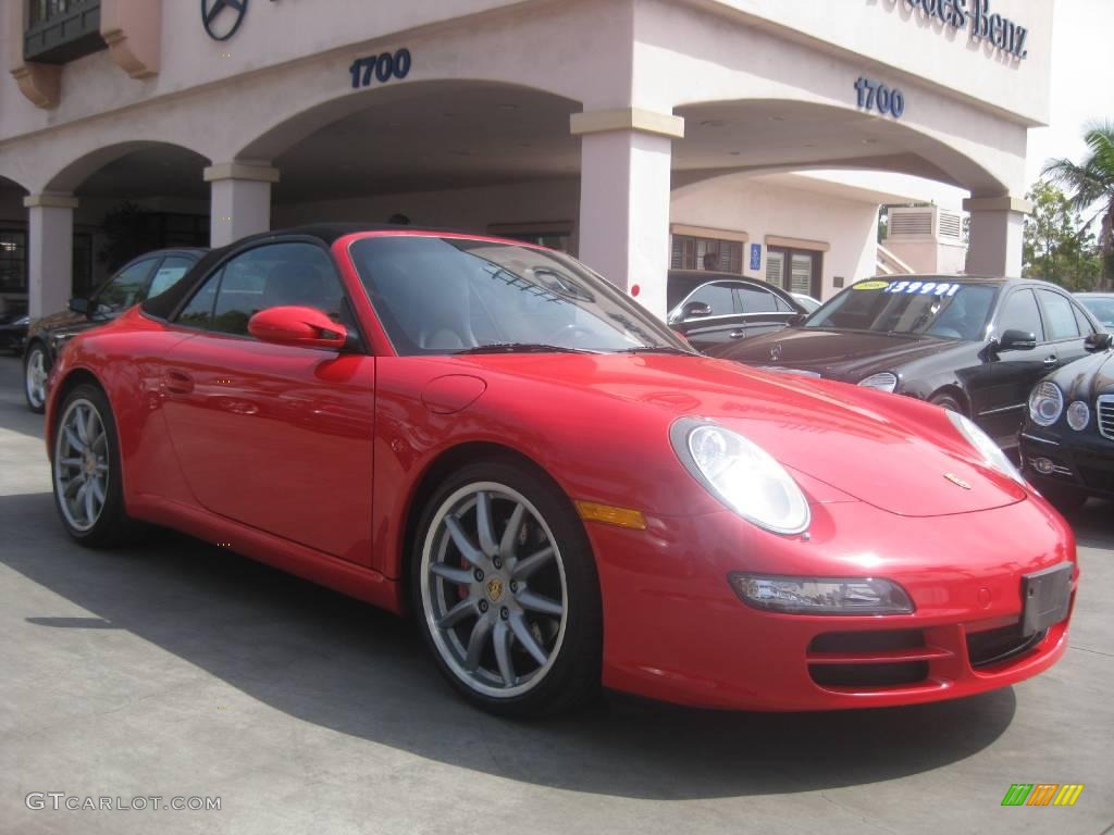 2006 911 Carrera S Cabriolet - Guards Red / Black photo #1