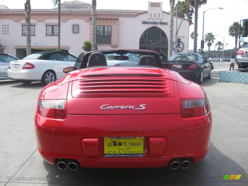 2006 911 Carrera S Cabriolet - Guards Red / Black photo #4