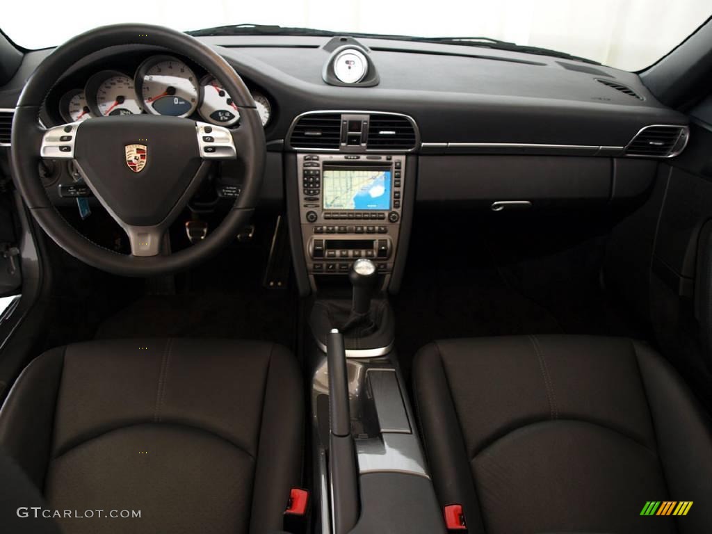 2008 911 Carrera S Cabriolet - Meteor Grey Metallic / Black photo #12