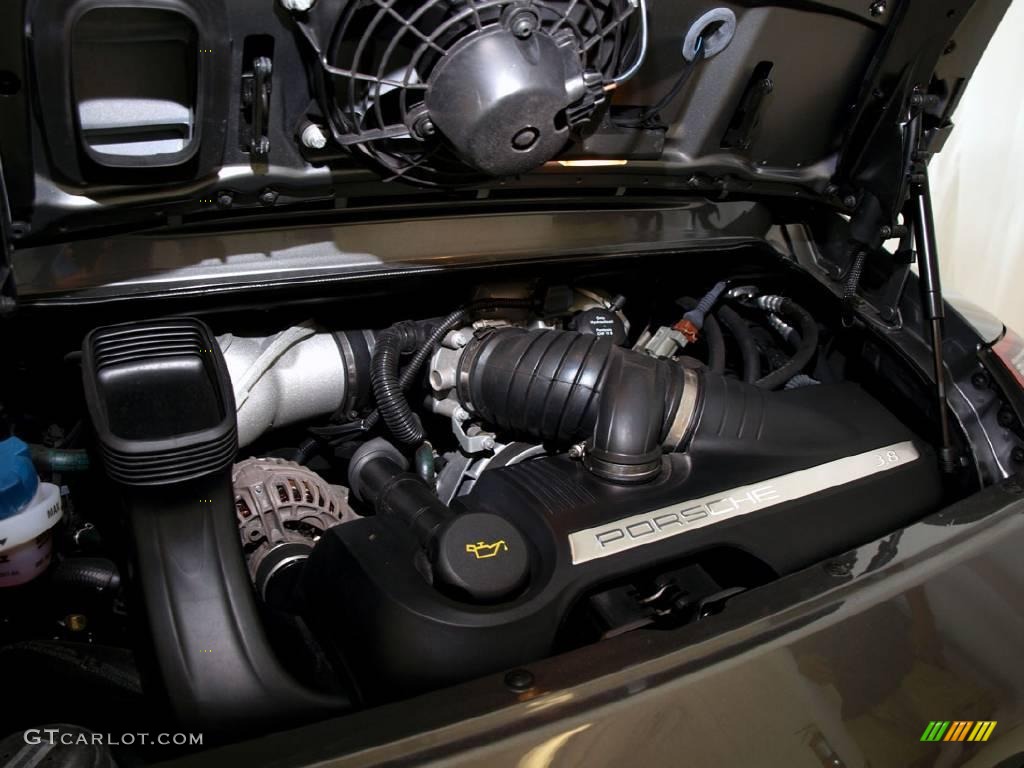 2008 911 Carrera S Cabriolet - Meteor Grey Metallic / Black photo #22