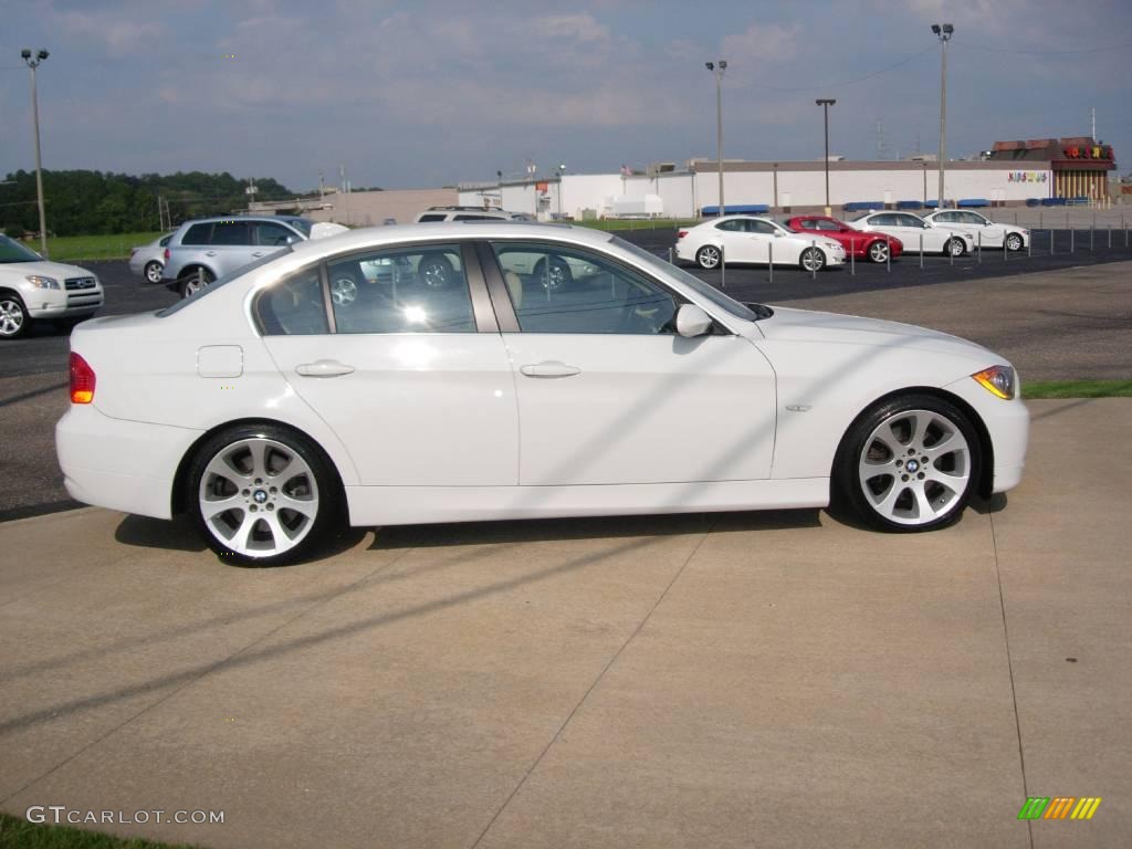 2006 3 Series 330i Sedan - Alpine White / Beige photo #5