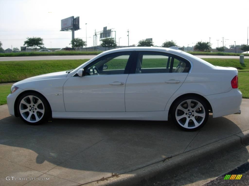 2006 3 Series 330i Sedan - Alpine White / Beige photo #6
