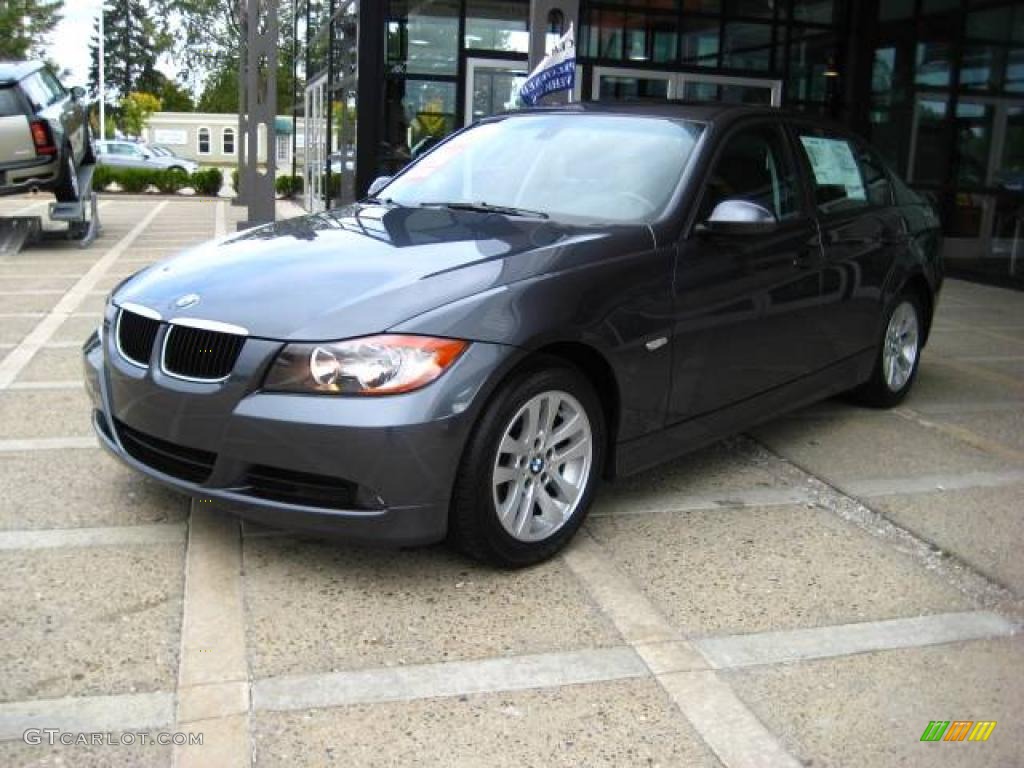 2007 3 Series 328i Sedan - Sparkling Graphite Metallic / Black photo #4