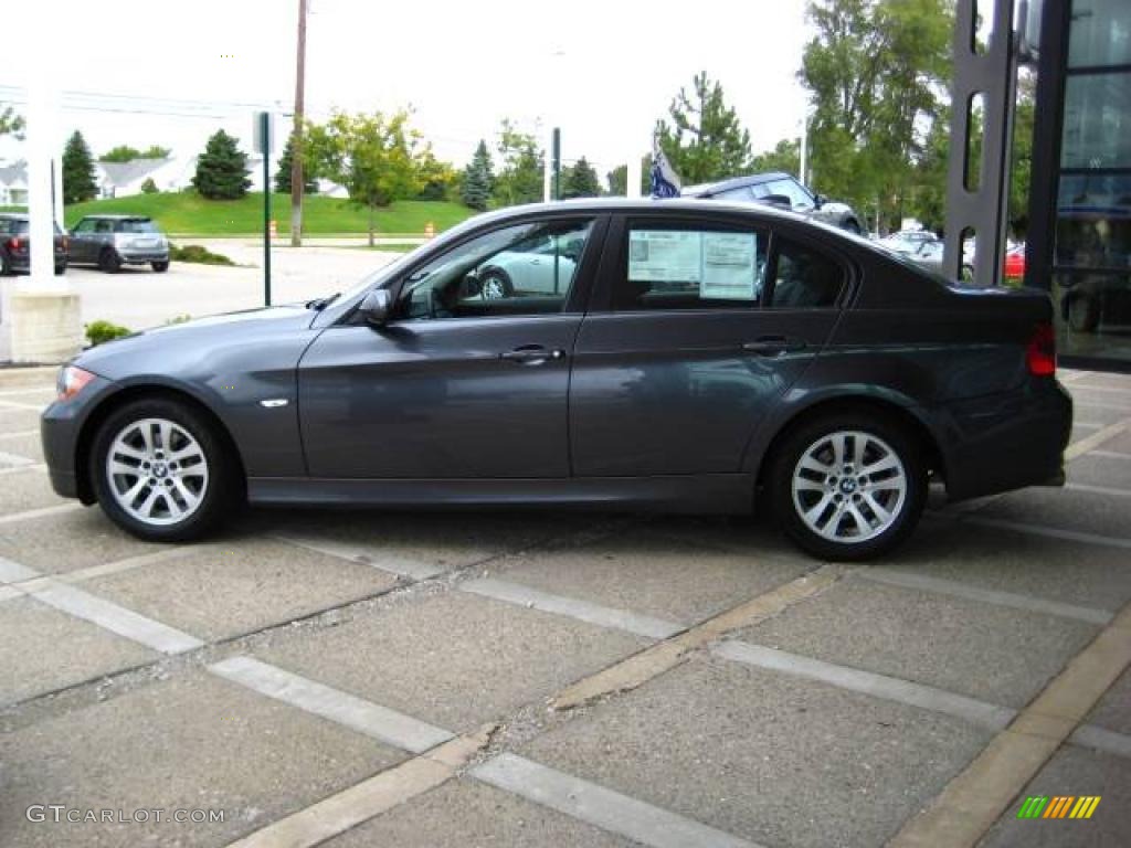 2007 3 Series 328i Sedan - Sparkling Graphite Metallic / Black photo #5