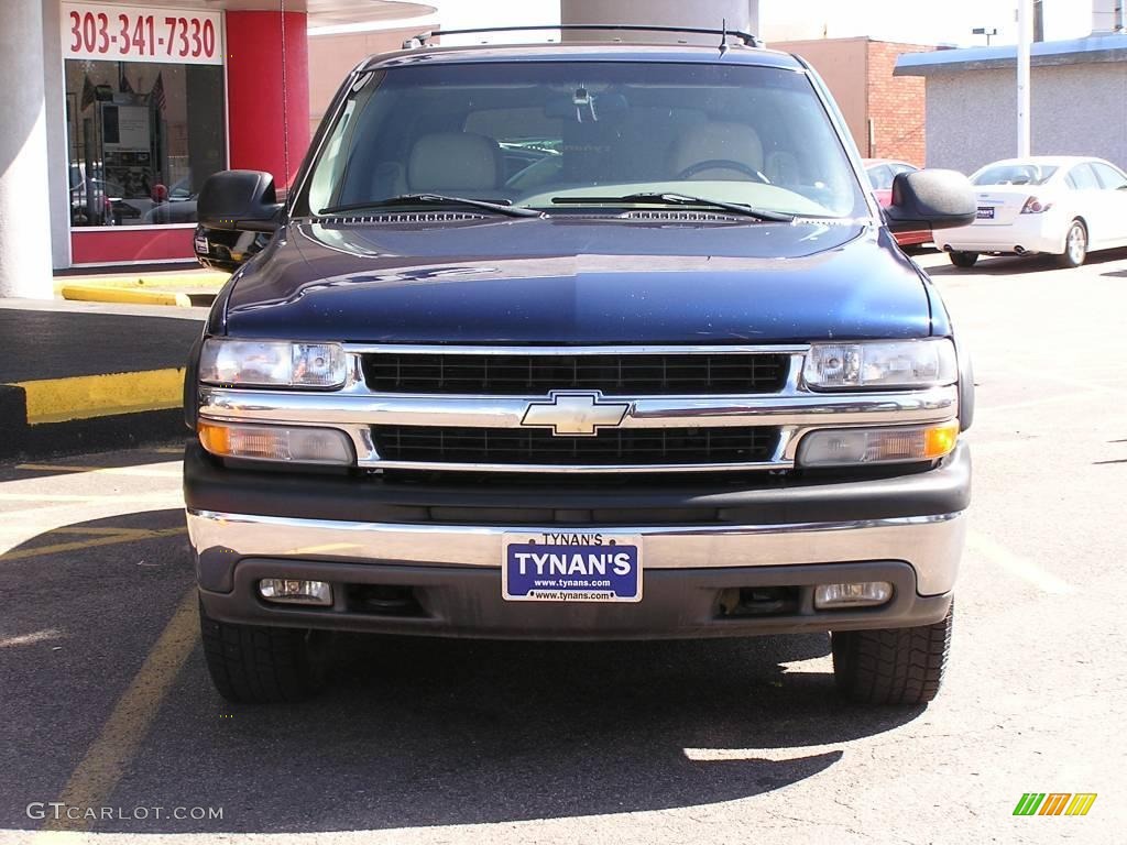 2002 Tahoe LS 4x4 - Indigo Blue Metallic / Tan/Neutral photo #2