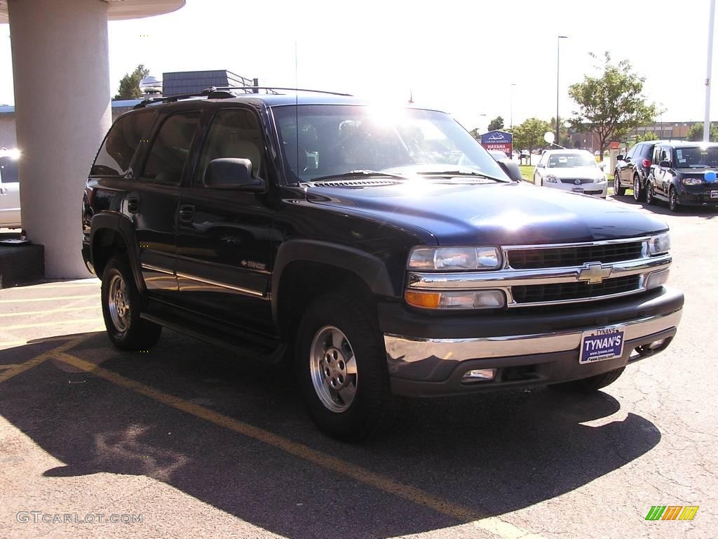 2002 Tahoe LS 4x4 - Indigo Blue Metallic / Tan/Neutral photo #3
