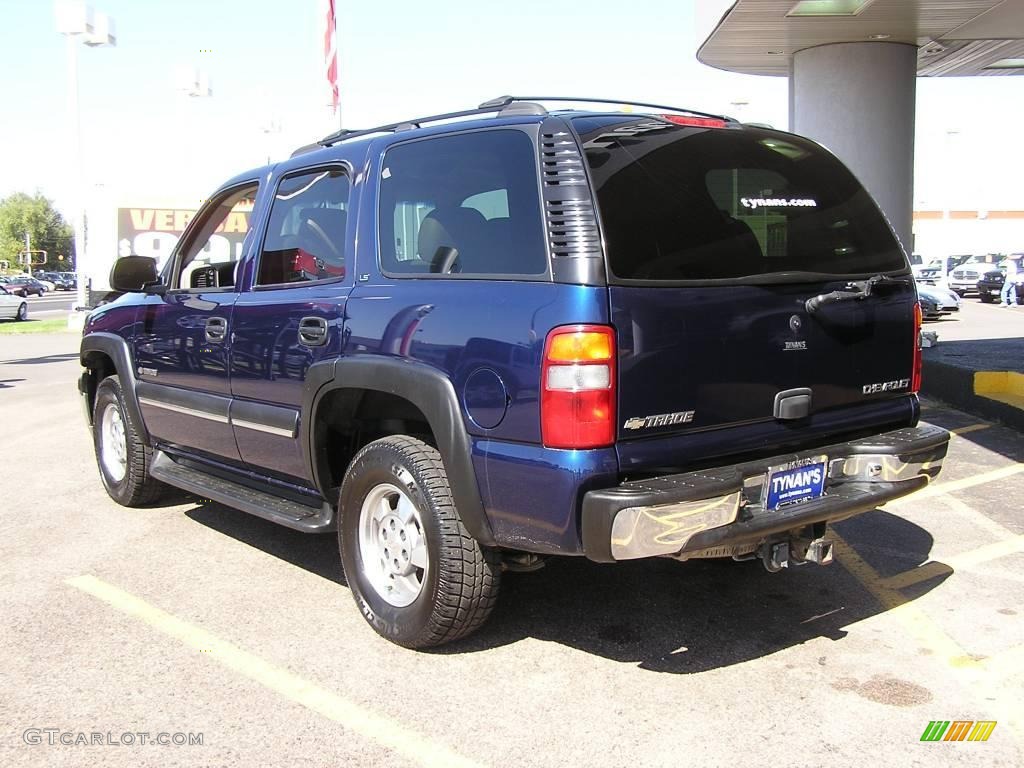 2002 Tahoe LS 4x4 - Indigo Blue Metallic / Tan/Neutral photo #4